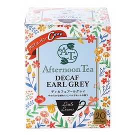 Black Tea Tea Bags Gift Little Leaves Afternoon Tea Decaffeinated Earl Grey 40g (20 bags) x 6 Boxes