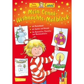 Mein Conni Weihnachts-Malblock: Für Kindergartenkinder ab 3 Jahren mit großflächigen Ausmalbildern, Spielen und Bastelvorlagen für die Adventszeit und Weihnachten