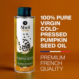Virgin Pumpkin Seed Oil – 100% Pure & Cold-Pressed, Gourmet Oil for Cooking, Dressings & Baking – Non-GMO, Gluten-Free, 8.45 fl oz