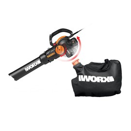 WORX WG512 12 Amp Trivac, 3 in 1 Electric Leaf Blower, Leaf Vacuum & Leaf Mulcher for Lawn Care