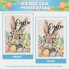 FUYUCHEN Easter Garden Flag 12x18 Inch Double Sided Outside Rabbit