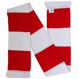 Swindon Town Football Fans Red & White Retro Traditional Match Day Bar Scarf (100% Acrylic)…