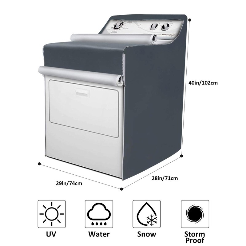 2Pack Washing machine cover,Fit for Outdoor Top Load and Front