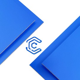 Creatorally Colored Plywood Sheets, Laser Cutter Wood Sheet 4pcs 300x300x3 mm, Colorul Basswood Board Engraving Materials for DIY CNC Cutting Wood Burning (Blue)