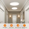 Matane 15.4in LED Flush Mount Ceiling Light Fixture with Remote,