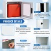 Zonon AED Cabinet Wall Mounted with Clear Window and Handle,