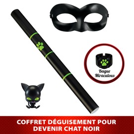 Miraculous: Tales of Ladybug and Cat Noir Role Play Set | Costume Kids Fancy Dress Set With Mask and Accessories | Superhero Costumes for Girls and Boys