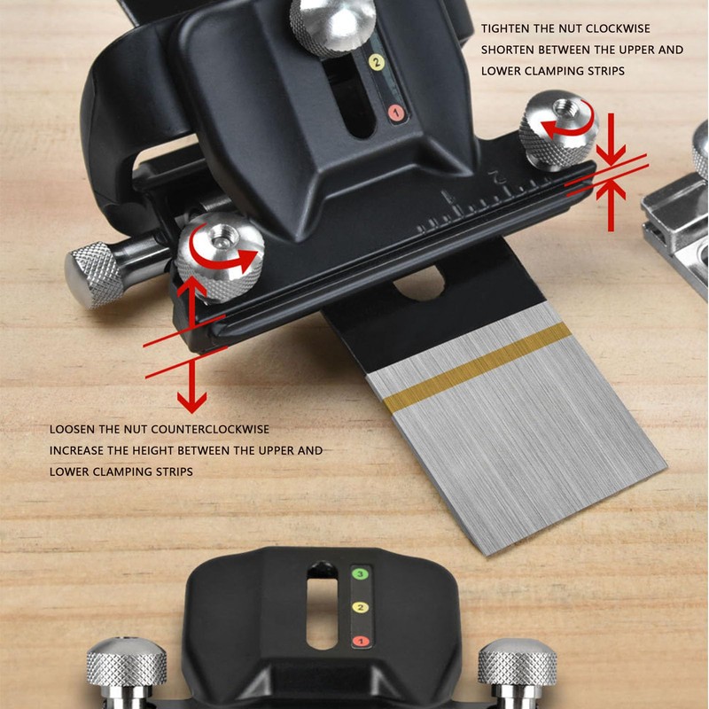 Honing Guide Tool, Adjustable Angle Honing Guide System with Scale
