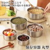Liroyal Storage Containers, Round Shape, Set of 5, Divided Bowls