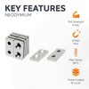 Magnet Expert® 20 x 10 x 3mm thick x 3.5mm