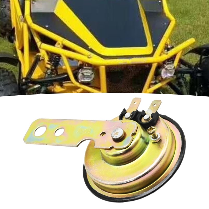 Aynaxcol 12V Motorbike Electric Horn, 105DB Round Loud Speaker Horn,