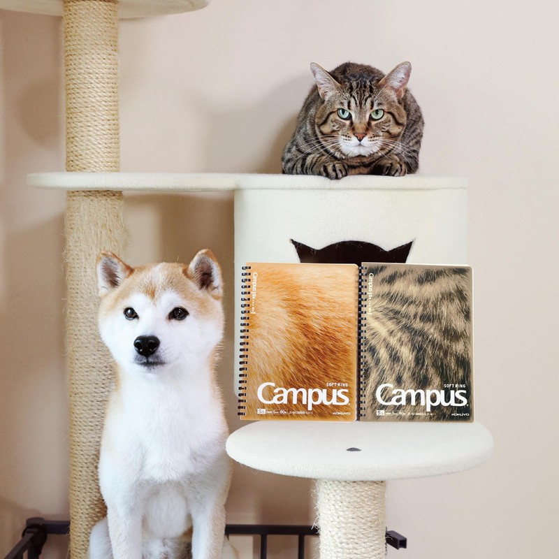 Kokuyo S138S5-L1-3 Campus Paw Soft Ring Notebook, A5, 0.2 inch