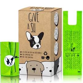 100% Certified Home Compostable Dog Poop Bags with Handles - 10% to Charity - ASTM D6400 & EN 13432 Compliant - 120 x Plant Based X Large Compostable Poop Bags (10 Rolls)