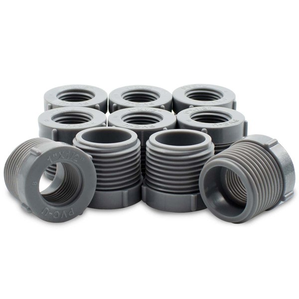 Bwintech Pack of 10 Black 1/2 Inch Female Thread to