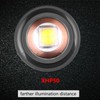 Telescopic Zoom Strong Light Flashlight High Brightness Power Display Portable