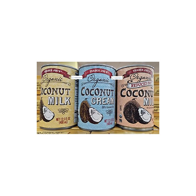 Trader Joe's Organic Coconut Milk & Cream 13.5fl oz 400ml