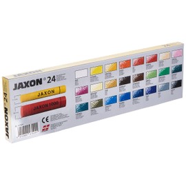 Honsell 47424 Jaxon Oil Pastel, Set of 24 in Cardboard Case, Brilliant, Lightfast Colours, Ideal for Artists, Hobby Painters, Children, School, Art Lessons, Free from Harmful Substances