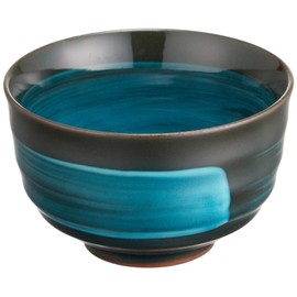 Kaju Raifu Mino Ware Rokubei Sencha Bowl, Emerald K11245, 5.3 fl oz (160 ml)