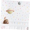 SEWACC 8 Sheets Confetti Strip Wall Decal Stickers Mini Sprinkles