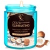 Coconut Beach Scented Candle, Classic 7oz Jar with Single Wick,