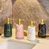 Luxury Marble Ceramic Soap Dispenser – 350ml Refillable Hand Soap