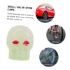 MAGICLULU 4pcs Skull Style Tire Valve Stem Caps Leak Truck