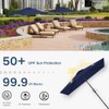 Patio Kingdom 6.5' x 10' Rectangular Patio Umbrella Large Outdoor