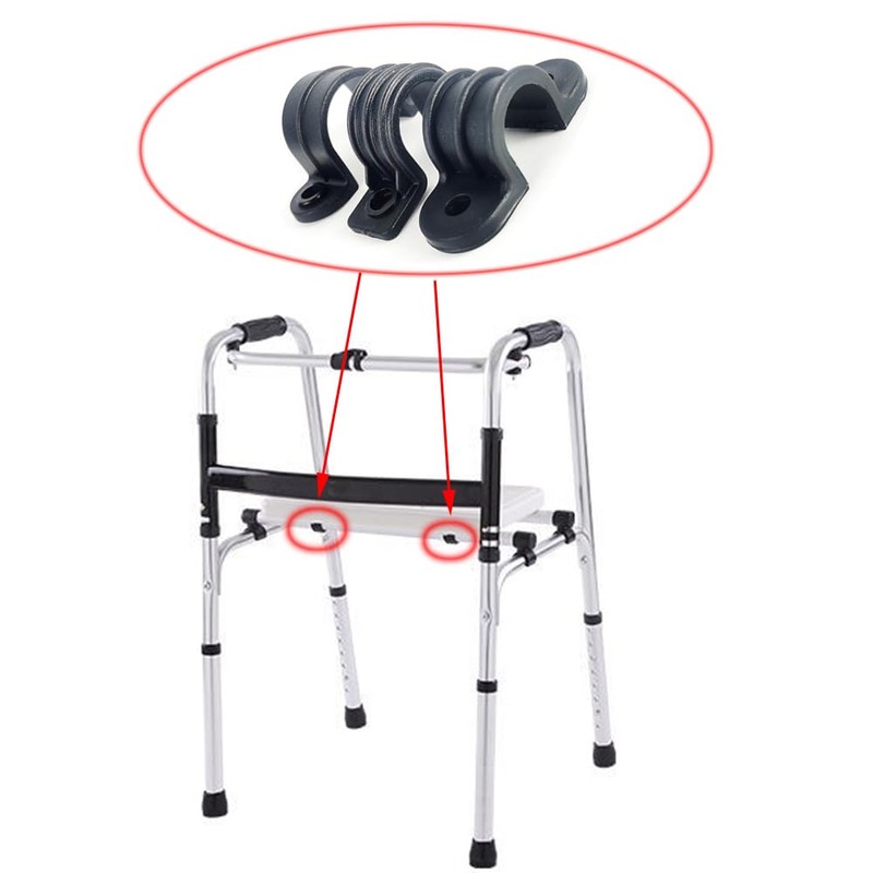 DeaHea 6 Pack Rollator Seat Cushion Bracket Mount Parts Rollator