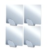 Performore Adhesive Wall Hooks 4-Pack – Heavy-Duty 304 Stainless Steel,
