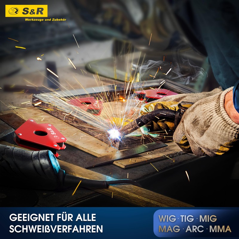 S&R Welding Magnet Angle Magnet Mounting Angle for Welding Angle