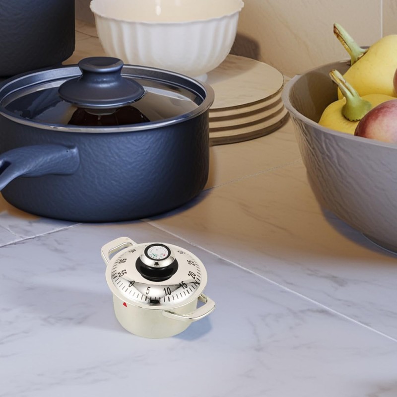 iplusmile 2pcs Mechanical Countdown Timer for Cooking and Baking User