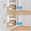 PATIKIL Vinyl Laminate Floor Flat Divider, White, 2 in x