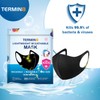 Termin8 Unisex Kid's FACE Covering-Black Mask, 1 Count (Pack of