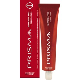 PRISMA Cream Hair Color - NO AMMONIA - #8.66 Light Deep Red 2.09 oz. - 100% Grey Coverage, Long Lasting Shine, Made in Italy.