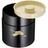 Nakatani Bros 33-4818 Yamanaka Lacquer Tea Bottle Ombre Akei Crane