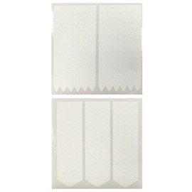 AllyDrew 10 Sheets Chevron Nail Art, Nail Stencil Guide Stickers, 2 Designs (5 Sheets Each Design)