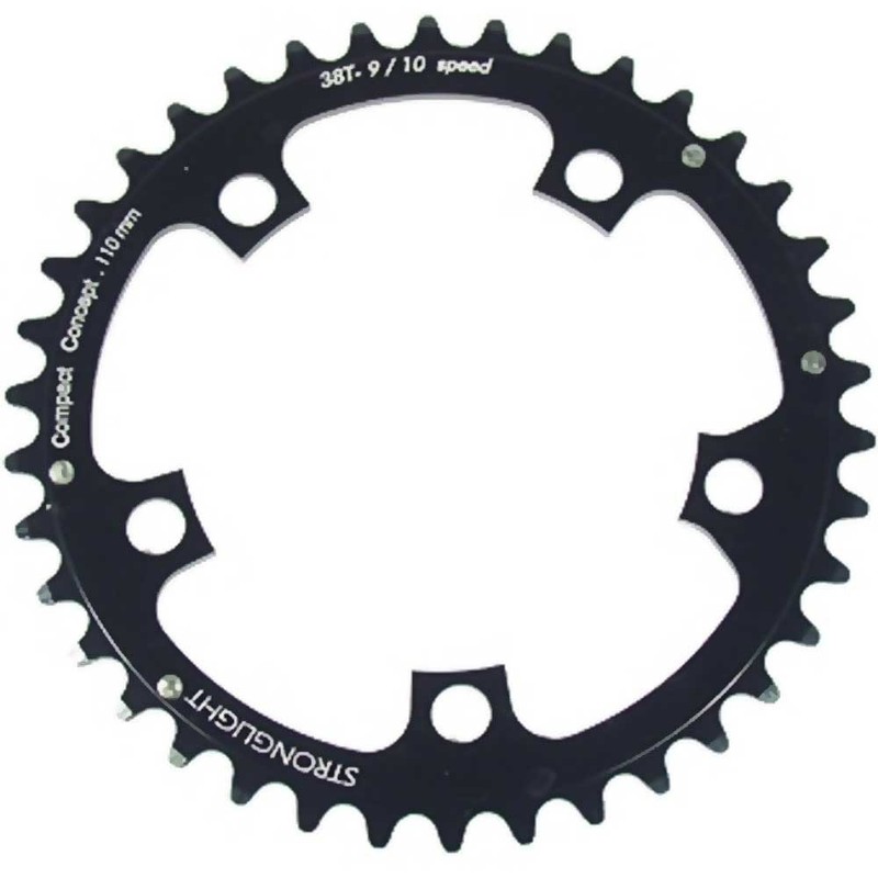 Stronglight 5-Arm/110PCD Chain Ring - Black, 42 T