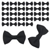 Black Mini Bow Ties for Crafts - 30Pcs Mini Diy
