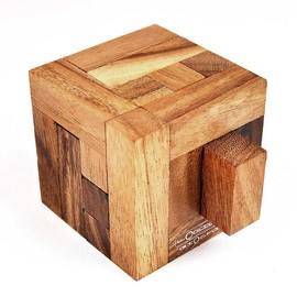 Logica Spiele Art. The Vitruvian Dice - 3D Wooden Puzzle Game - Difficulty 5/6 Incredible - Leonardo da Vinci Collection