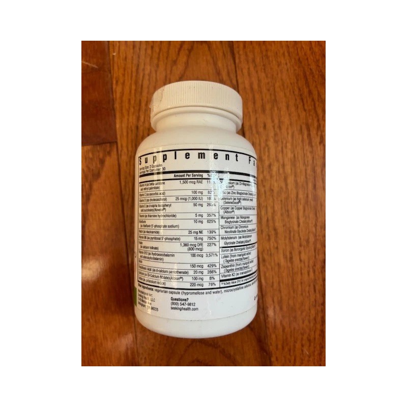 Seeking Health Prenatal Essentials MF Methyl-Free Multivitamin 60 Veg Capsules