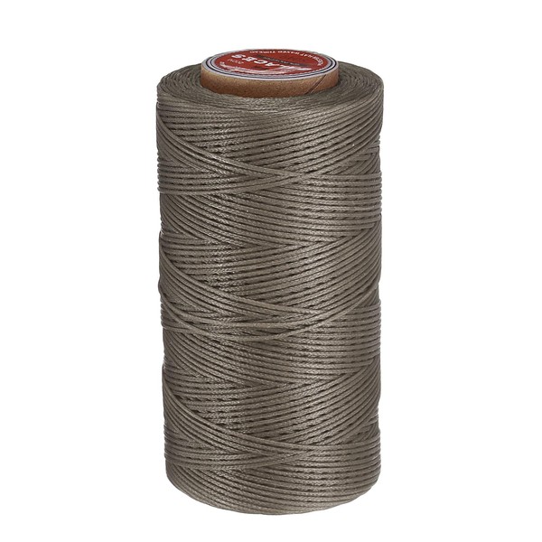 uxcell Flat Leather Sewing Waxed Thread, 200m / 219 Yards
