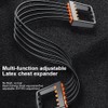 MTSDM 2Pcs Chest Expander, 5 Tubes Removable Ajustable Arm Strength