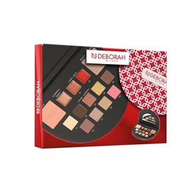 Deborah Milano Women's Make Up Beauty Gift Gift No. 1 Mini Warm Tones Including Palette of Eyeshadow, Gloss, Lipstick and Face Powder with Various Surfaces and Colours