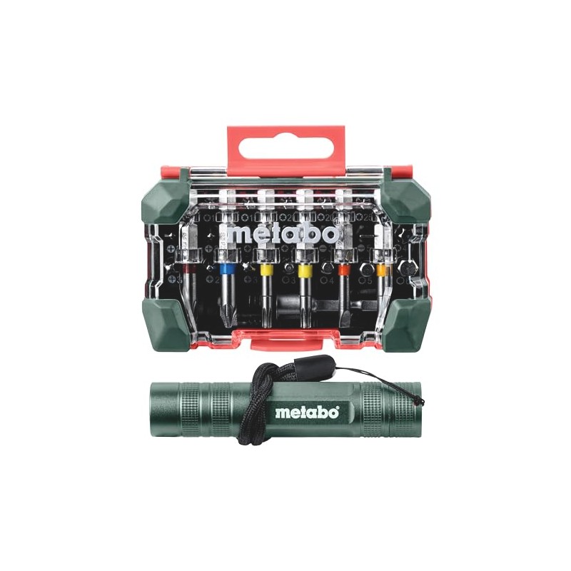 Metabo - Bit Box Sp, 29Piece + Mini Flash Light
