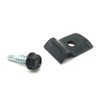 10x Mounting Set Anthracite for Double Rod Mat Fence Holder
