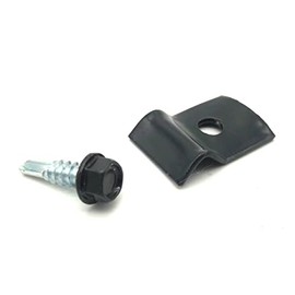 10x Mounting Set Anthracite for Double Rod Mat Fence Holder Grid Mat Holder Attachment Fence Clamps Tension Wire Holder for Attaching Tension Wire or Fence Mats