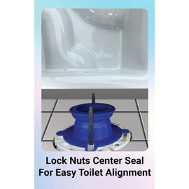 Toilet wax ring replacement kit | Toilet Flange Repair kit replaces wax ring for toilet, toilet bolt caps, Deep toilet seal as toilet flange extender. Better Than Wax Toilet Seal For Perfect Seal (1)