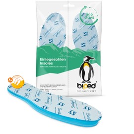 biped Z2782 (38-39) Antibacterial Insoles with Citrus Fragrance - Natural Latex - with Sanitised Hygiene Function for Pleasant Freshness in the Shoe - 3 Pairs
