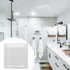 Folosem S97013576 White Classic Bathroom Vent Cover Grille, Water Resistant,