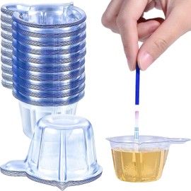 Urine Cups Plastic Urine Collection Cups Disposable Urine Specimen Cups for Pregnancy Test, 40 ML (60 Pieces)